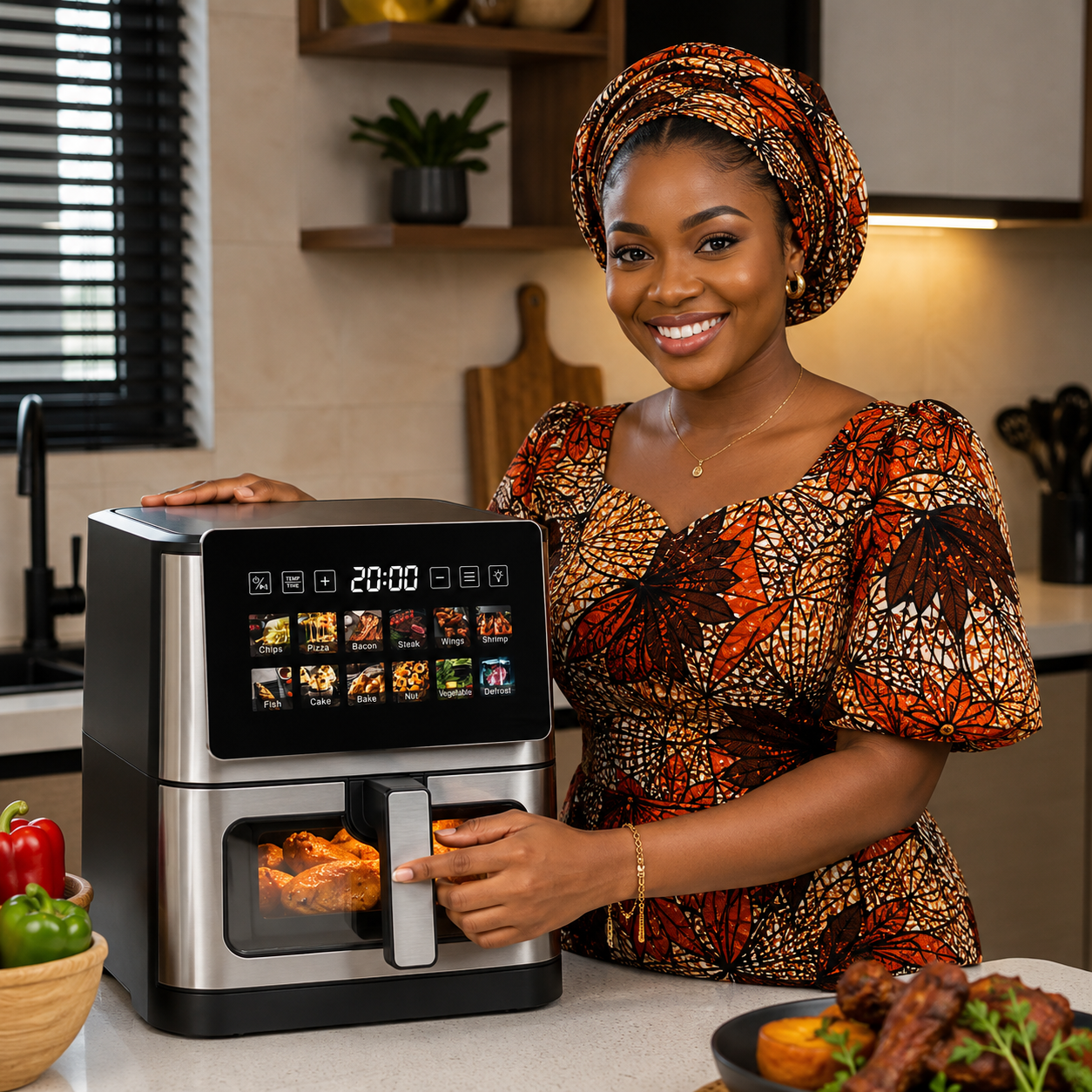 Avinas air fryer in a home kitchen